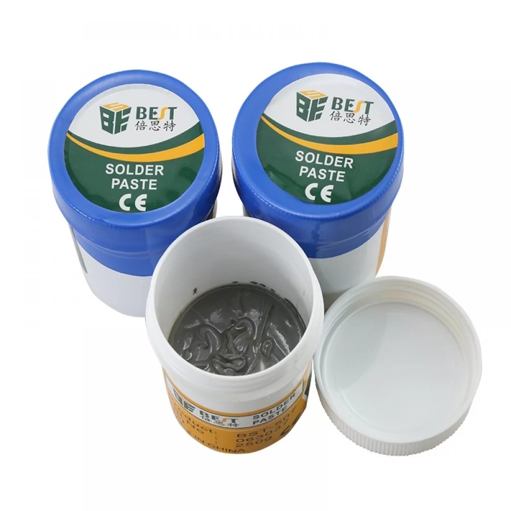 Picture of BEST-507 Lead-free Solder Paste Flux Helping Soldering